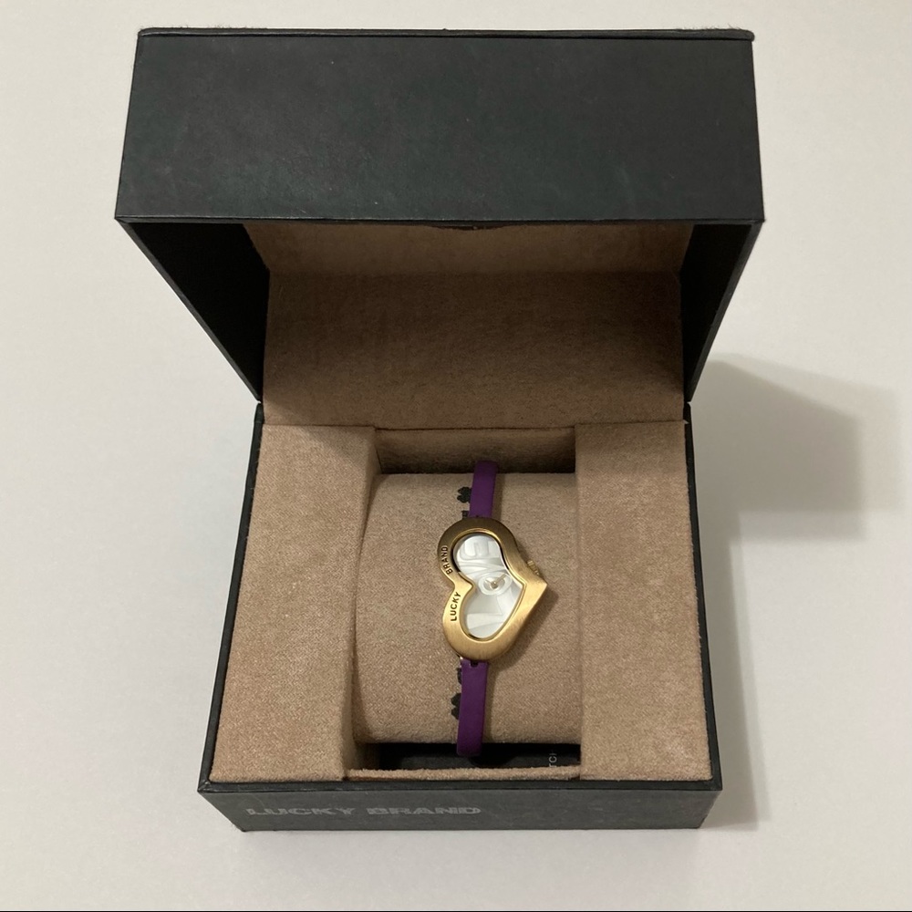 🍀 LUCKY BRAND 🍀 Women’s Leather Watch ⌚️ Purple